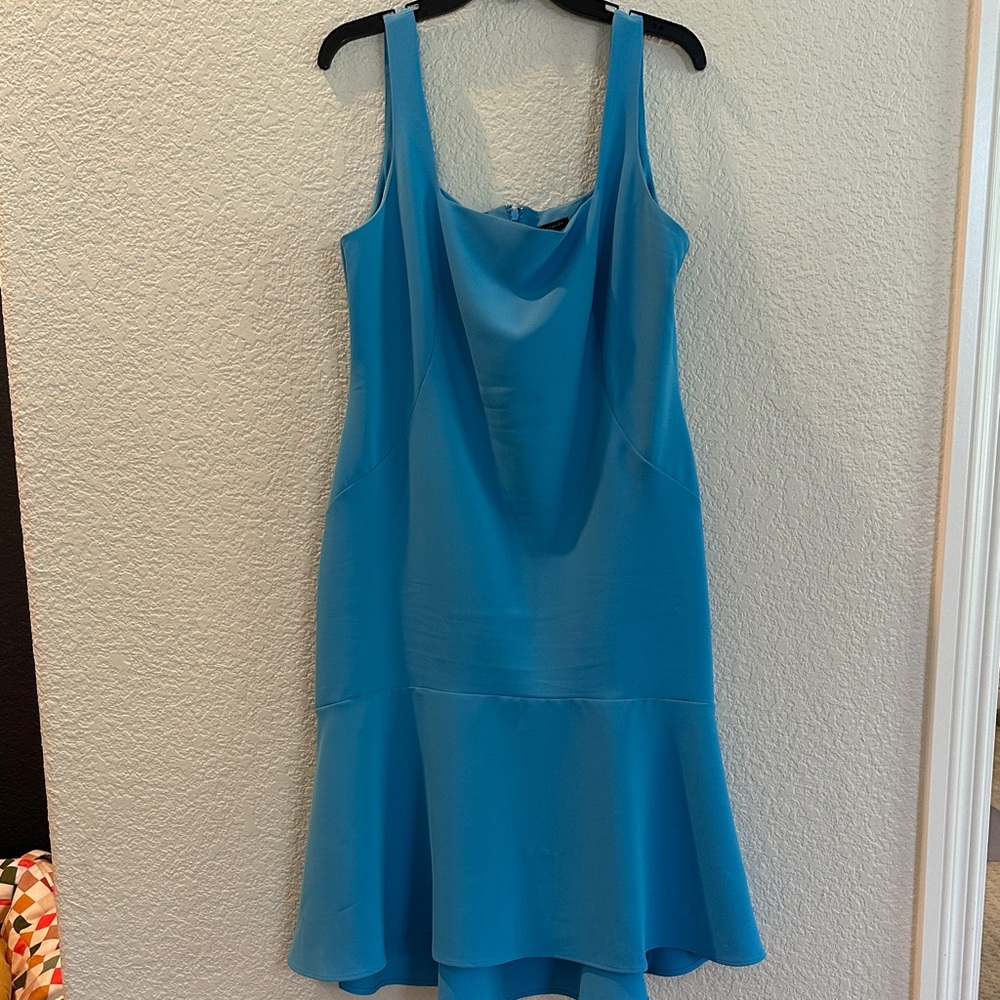 Elegant Blue Sleeveless Dress
